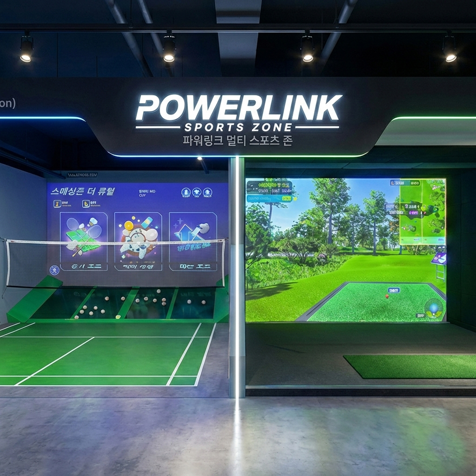 스크린배드민턴·스크린파크골프 복합매장 창업 (스메싱존·레저로)